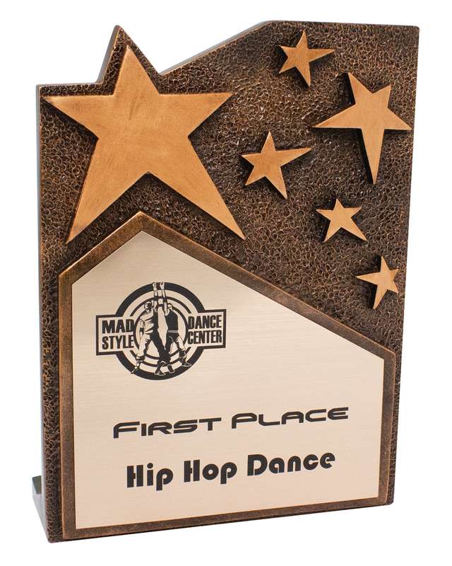 Star Cross Bronze Plaque