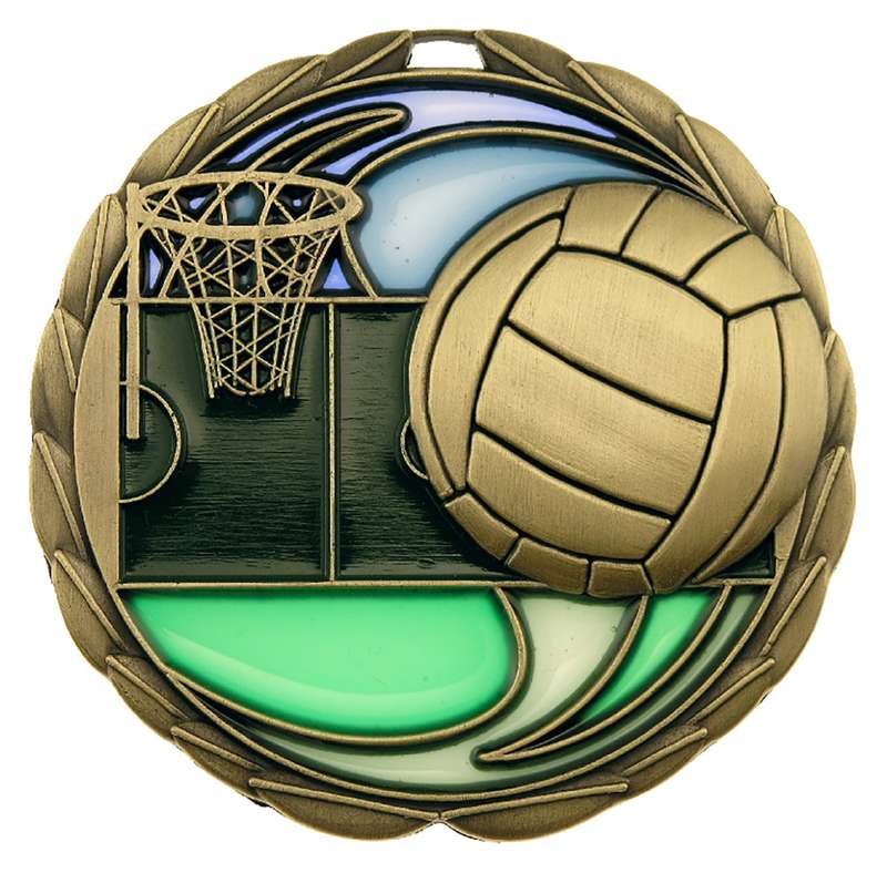 Netball Stained Glass