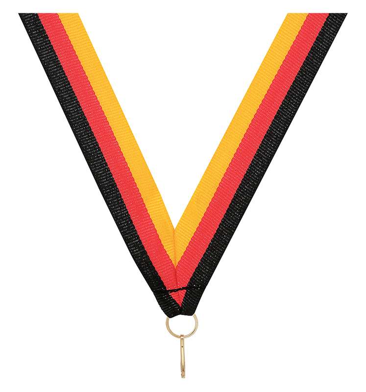 Black / Red / Gold Ribbon