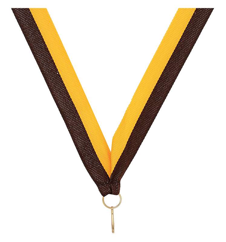 Brown / Gold Ribbon